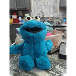 Vintage Tickle Me Cookie Monster 1995 Tyco 13" Talking Stuffed Plush Toy Tested